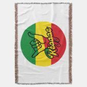 Couverture Reggae Shaka Mains aux couleurs reggae (devant Vertical)