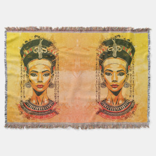 Couverture Reine royale d'Égypte – Art néo-pharaonique modern
