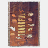 Couverture Remerciements Thanksgiving Fall Leaves Citrouille (devant Vertical)