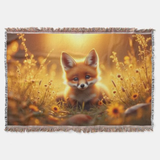 Couverture Renard dans les fleurs au lever du soleil (Devant)