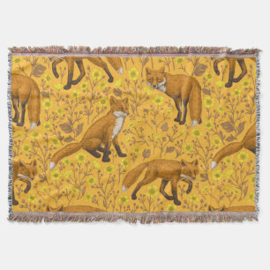 Couverture Renards et papillons sur orange