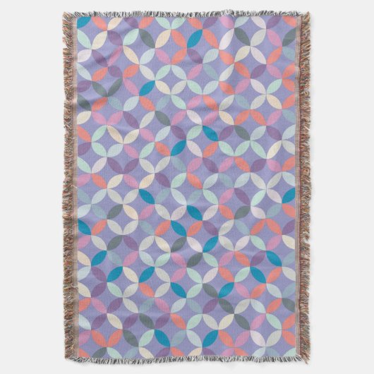 Couverture Répéter les quarts de cercle style motif violet la (devant Vertical)