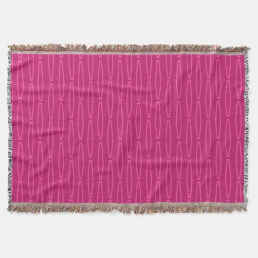 Couverture Répétition géométrique rose profond (Devant)