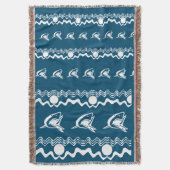 Couverture requin blanc personnalisez / .choisir couleur arri (devant Vertical)