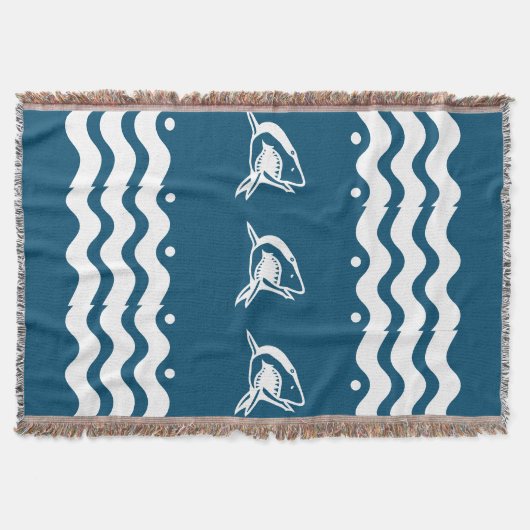 Couverture requin blanc personnalisez / .choisir couleur arri (Devant)