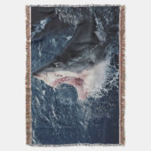 Couverture Requin élevé bouche ouverte (devant Vertical)