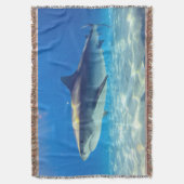 Couverture Requin Nageant Eau Océan Bleu (devant Vertical)