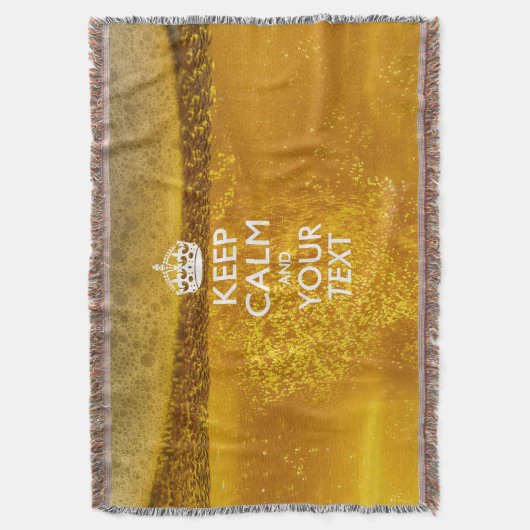 Couverture Restez calme et votre texte pour une bière Cool (devant Vertical)