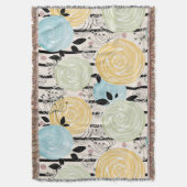 Couverture Rétro, abstract flowers (devant Vertical)