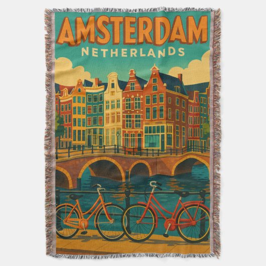 Couverture Rétro Amsterdam Pays-Bas (devant Vertical)