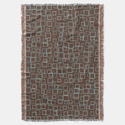 Couverture Retro Brown Throw Blanket  (devant Vertical)