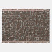 Couverture Retro Brown Throw Blanket  (Devant)