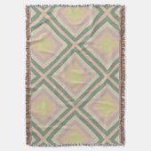 Couverture Retro Chic Lemon Pastel géométrique (devant Vertical)