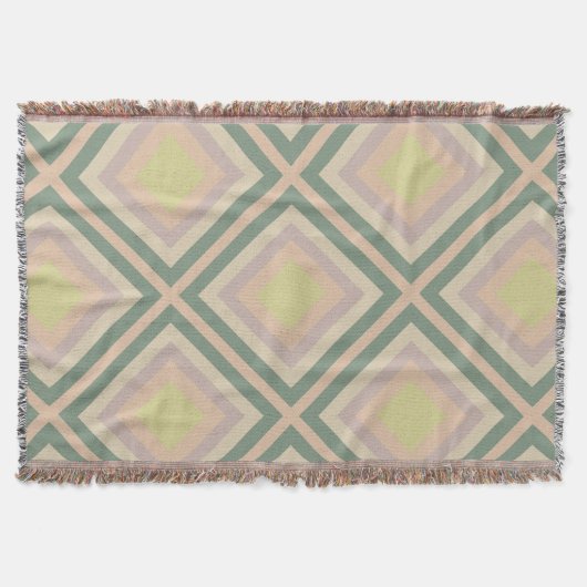Couverture Retro Chic Lemon Pastel géométrique (Devant)