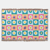 Couverture Retro Cute colorful Pastel Flowers Pattern  (Devant)