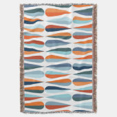 Couverture Rétro du milieu du siècle, goutte forme motif. (devant Vertical)