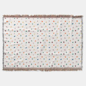 Couverture Retro Erathy Terrazzo Imprimer Cosy Jetée Blanche (Devant)