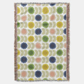 Couverture Retro Groovy Summer Flowers Stems (devant Vertical)