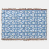 Couverture Rétro motif bleu scandinave (Devant)