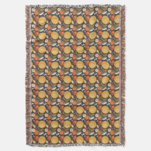 Couverture Rétro motif floral classique (devant Vertical)