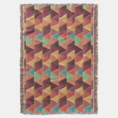 Couverture Rétro motif géométrique tribal (devant Vertical)