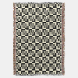 Couverture Rétro motif noir et bronzage