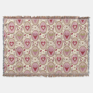 Couverture Retro Pink & Red Hand Drawn Hearts Valentine's Day