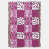 Couverture Rétro point de polka de crâne de fleur (devant Vertical)