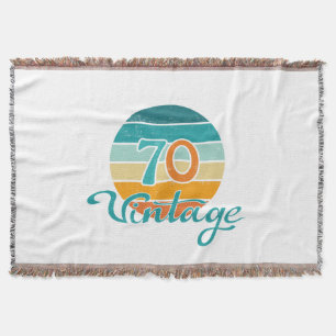 Couverture Retro Sunset 70 Vintage en détresse