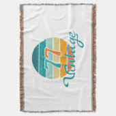 Couverture Retro Sunset 77 Vintage Distressed (devant Vertical)