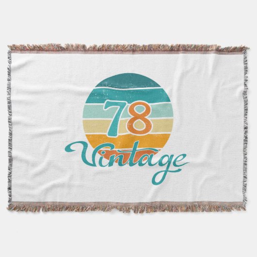 Couverture Retro Sunset 78 Vintage Distressed (Devant)