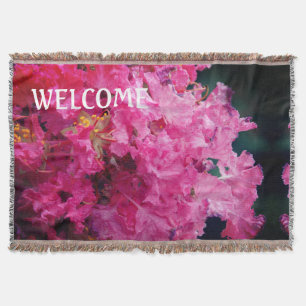 Couverture Rêve floral Fleurs roses Bienvenue