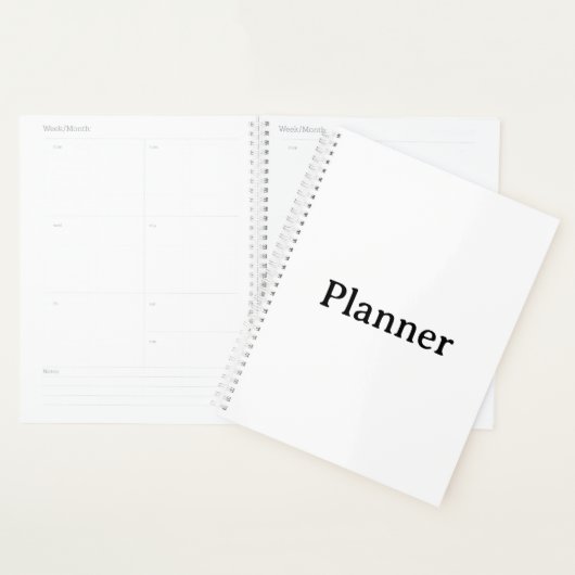 Couverture rigide standard 8,5" x 11", spirale bla (Devant avec enveloppe)