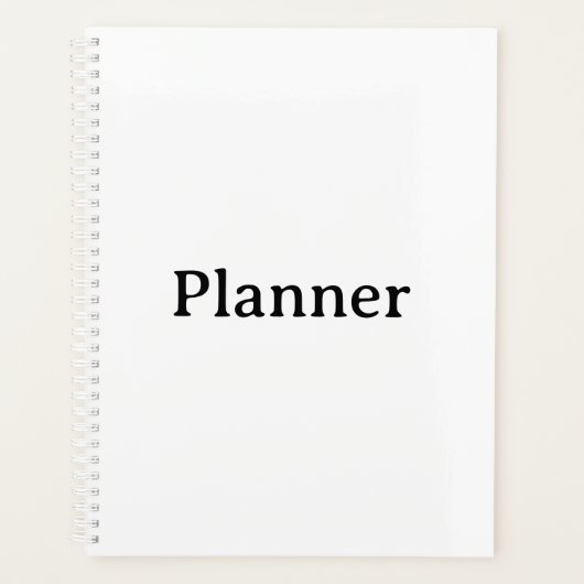Couverture rigide standard 8,5" x 11", spirale bla (Devant)
