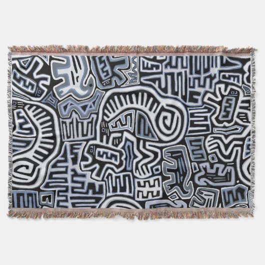 Couverture Rituel Chamanique Peyote Mola (Devant)