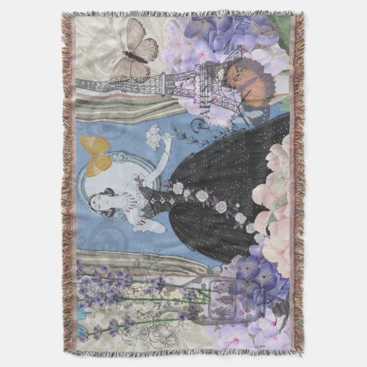 Couverture Robe élégante bleue pour femme, fantaisie florale  (devant Vertical)