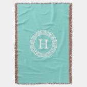 Couverture Robin Oeuf Wht Grille Grecque Cadre Rnd Initial Mo (devant Vertical)