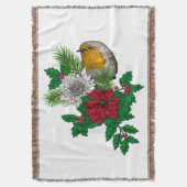 Couverture Robin rouge sur décoration de Noël (devant Vertical)