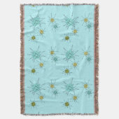 Couverture Robin's Oeuf Blue Starbursts Throw Blanket (devant Vertical)