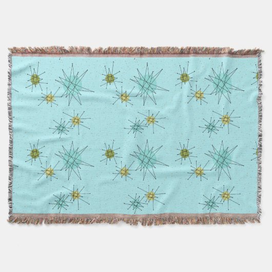 Couverture Robin's Oeuf Blue Starbursts Throw Blanket (Devant)