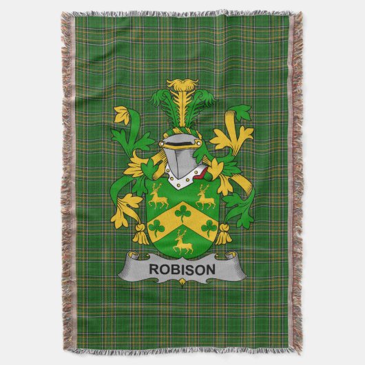 Couverture Robison irlandais ou Robinson Manteau d'armoiries (devant Vertical)