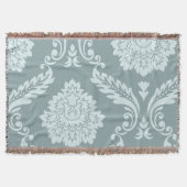 Couverture Rococo Damask Art I Duck Egg Blue+Teal (Devant)