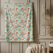 Couverture Rococo Rétro Avec Fleurs Gracieuses