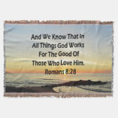 COUVERTURE ROMAINS DU SOLEIL 8:28 SCRIPTURE VERSE (Devant)