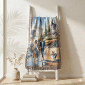 Couverture Romantic Coastal Cottage Sunset Stroll