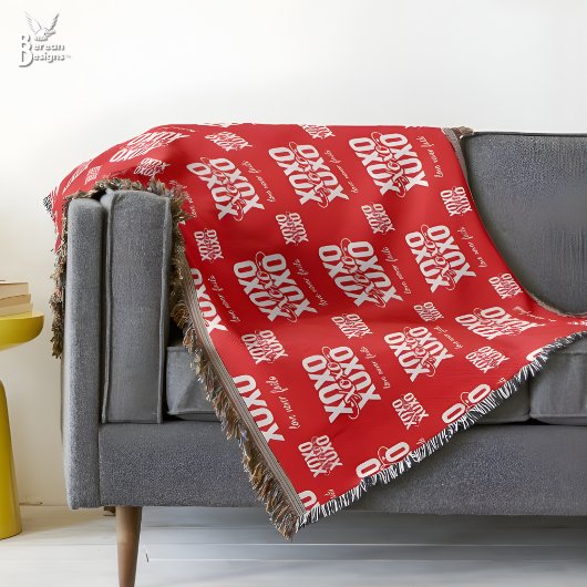 Couverture Romantic Red XOXO Love Never Fails Valentines