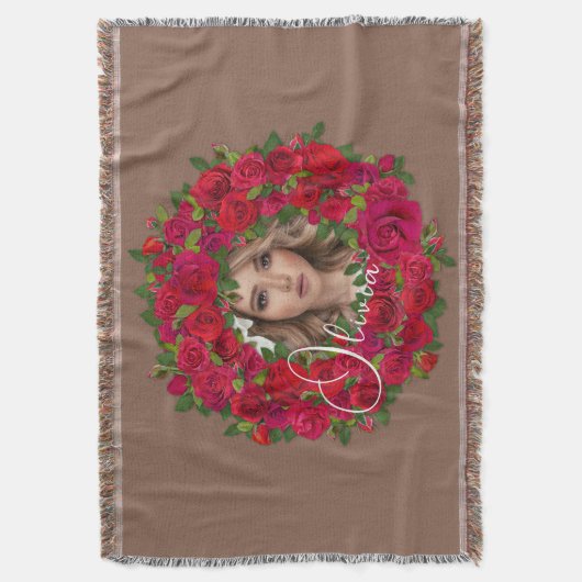 Couverture Romantic Rose Photo Frame For Lover (devant Vertical)