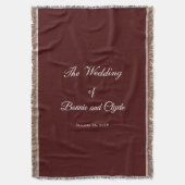 Couverture Romantic Wedding Day Celebration Burnt Maroon (devant Vertical)