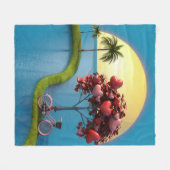Couverture romantique en polaire (Devant (Horizontal))