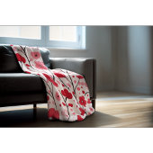 Couverture Romantique Rouge floral